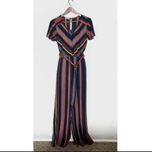 Maurices striped jump suit multi color